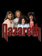 Rock Group Portrait With Retro Logo Shirt