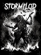 Stormflod Artwork Skeletal Guitarplayer Ruins Shirt