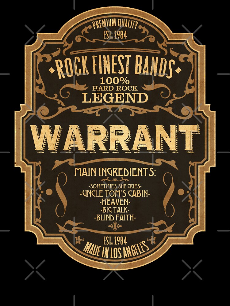 Warrant Rock Finest Bands Shirt