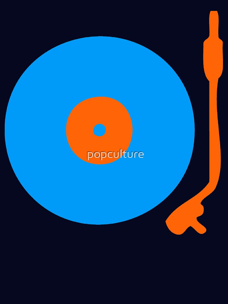Blue Orange Vinyl Record Turntable Shirt