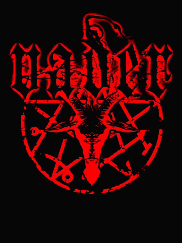 Red Silhouette And Threshold Band Shirt