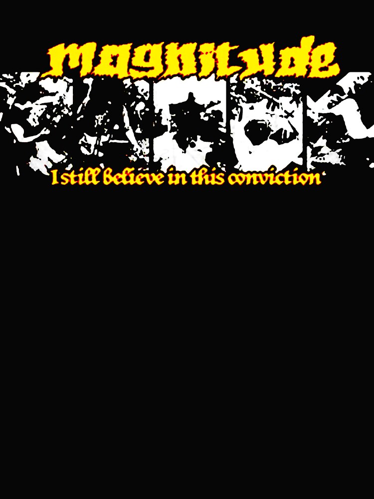Yellow Typography Death Metal Band Shirt