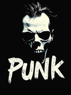 Punk Rock Ghoul Skull Horror Typography Art Shirt