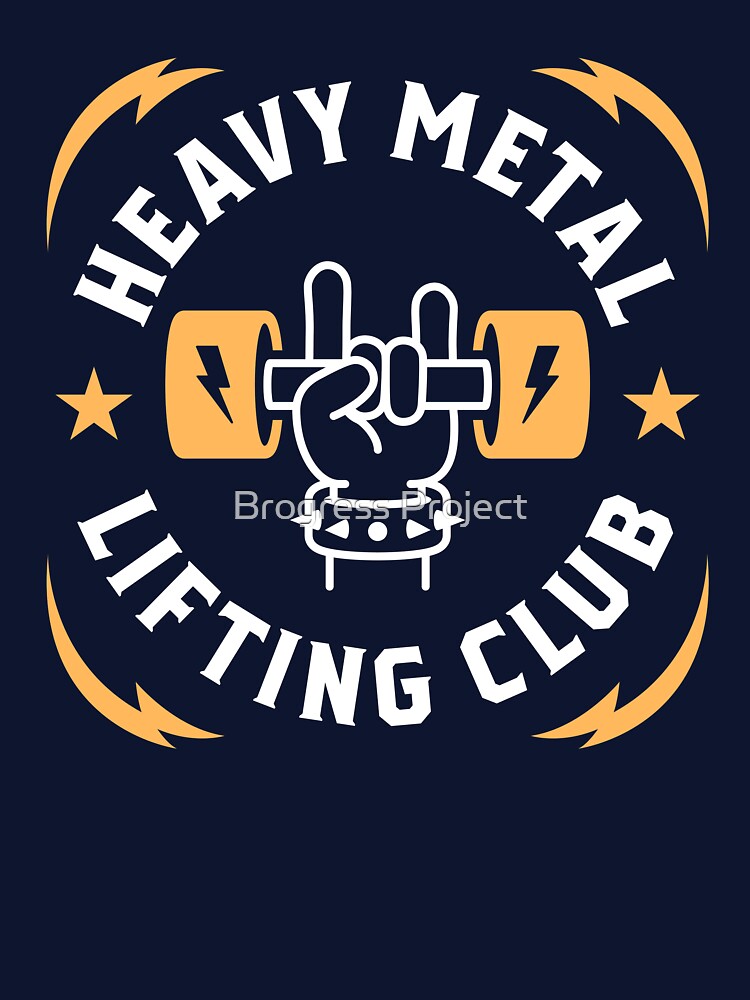 Heavy Metal Lifting Club Yellow Shirt