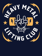 Heavy Metal Lifting Club Yellow Shirt