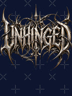 Unhinged - Brutal Death Metal Spiky Typography Shirt