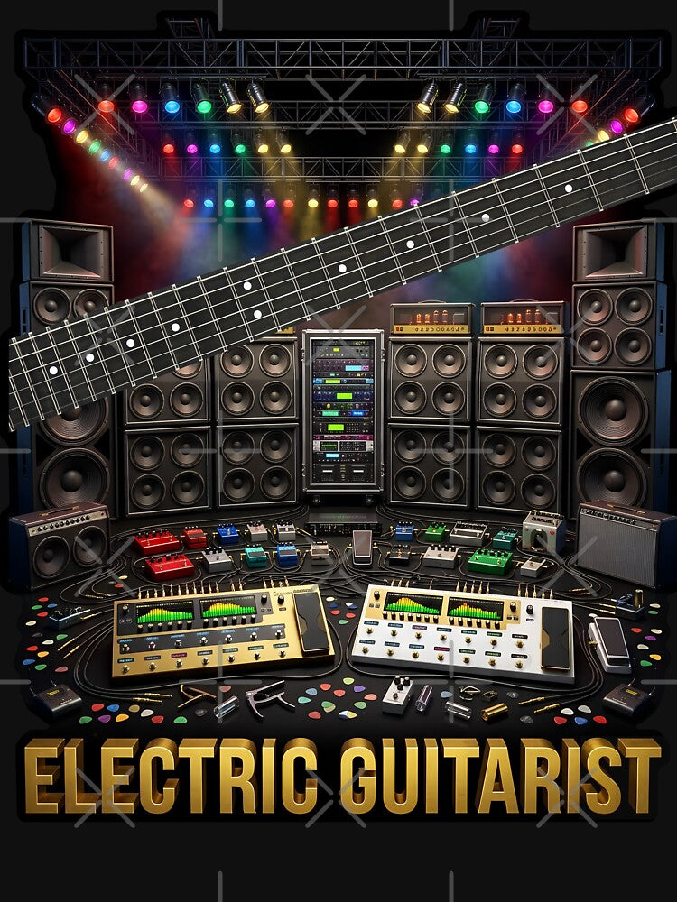 Electric Guitarist The Ultimate Stage Gear Rig Shirt