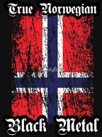 True Norwegian Black Metal - Norwegian Flag Upright Shirt