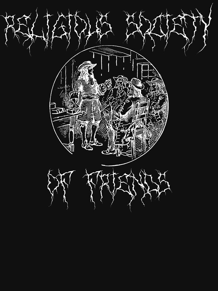 Quakers Religious Society Of Friends Black Metal Shirt