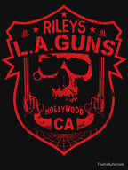 Riley's L A GUNS Official Logo Red Shirt
