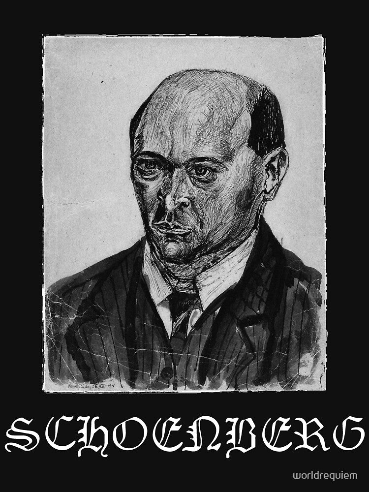 Arnold Schoenberg Black Metal Style Logo Shirt