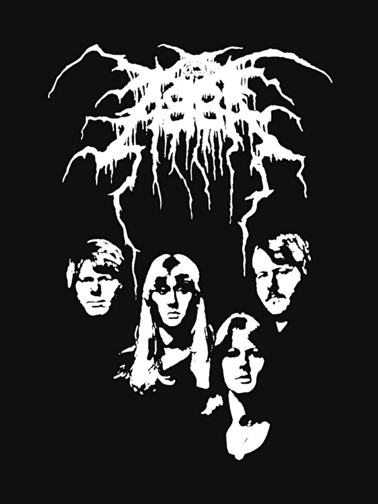 ABBA Black Metal Parody Portrait Design Shirt