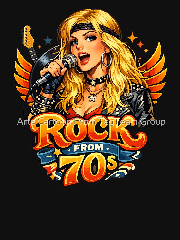 Blonde Rock 70s Pinup Shirt