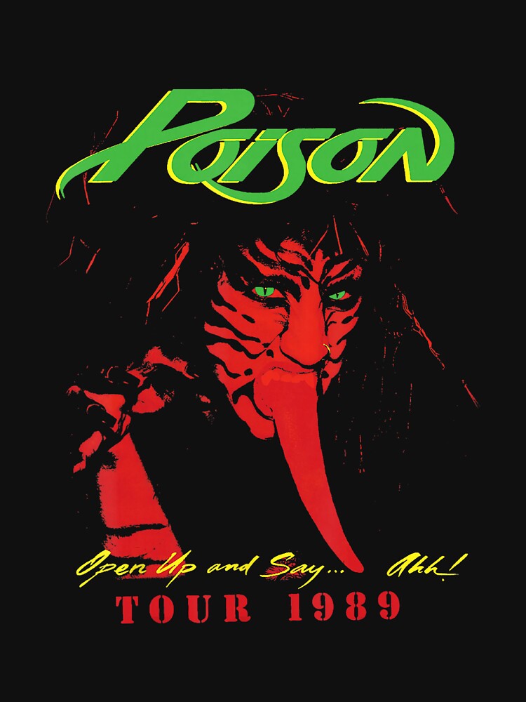Poison Tour 1989 Portrait Design Shirt