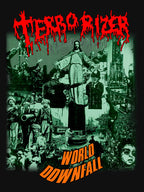 World Downfall By Terrorizer Old School Death Grind Metal Shirt