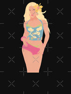 Zara Larsson Lineless Illustration Shirt