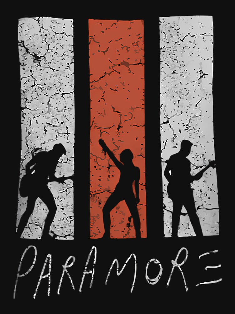 Paramore Band Silhouette Rock Portrait Shirt