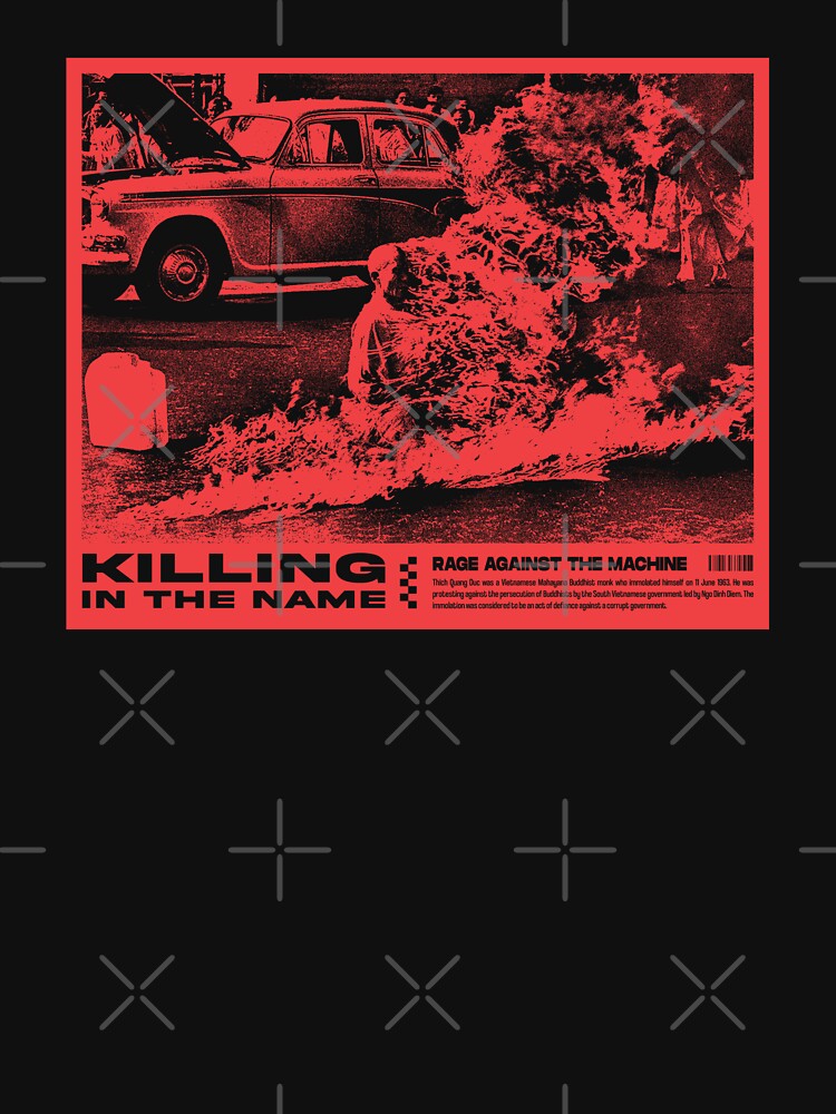 Killing In The Name Rage Against The Machine Album Graphic Design Shirt