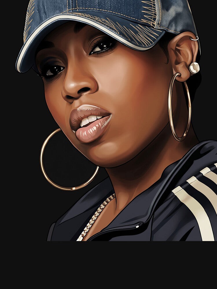 Female Hip Hop Portrait Shirt
