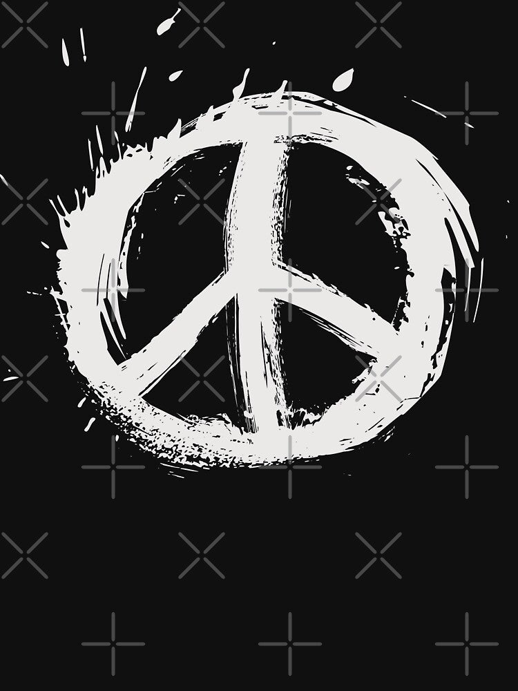 Peace Sign Grunge Hippie Graffiti Symbol Shirt