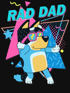 Rad Dad Dog Character Vibrant Shirt