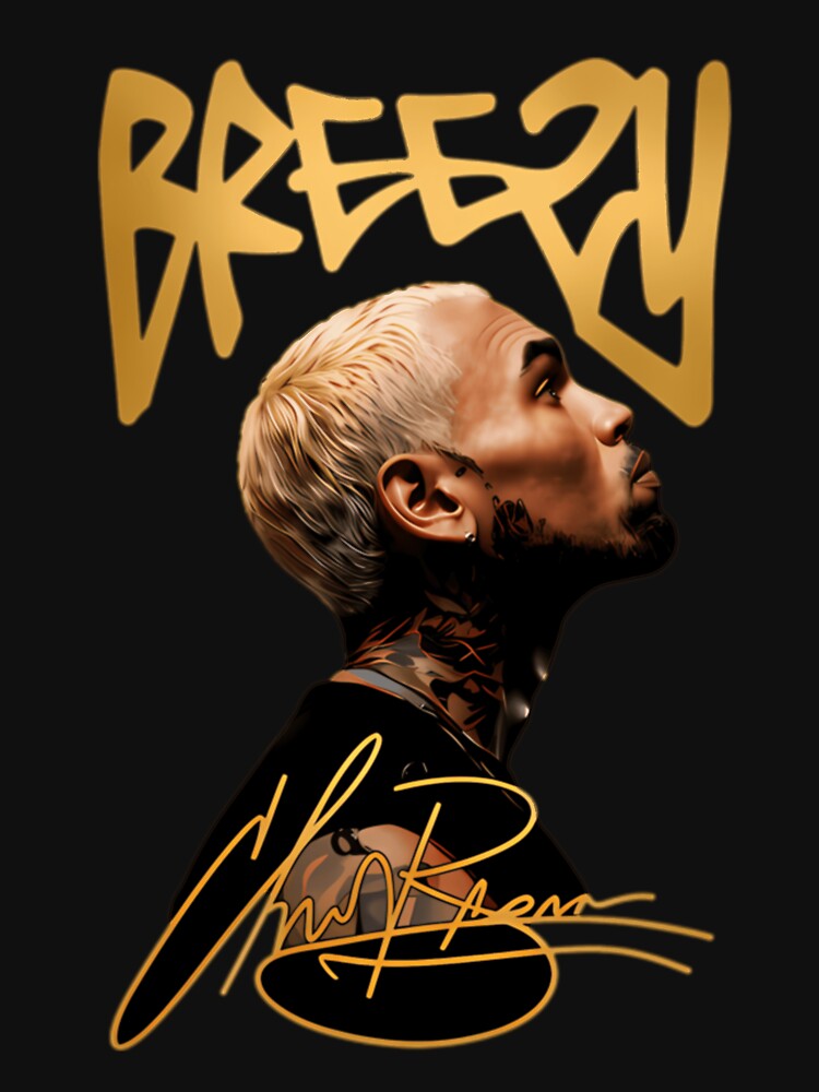 Chris Brown Breezy R&B Portrait Design Shirt