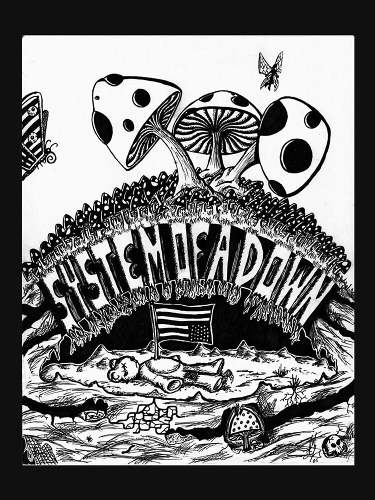 Black And White System Of A Metal Shirt