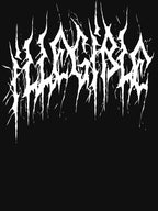 Illegible Funny Death Metal Logo Shirt