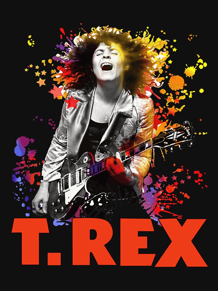 T Rex Marc Bolan Live Guitar Portrait Shirt