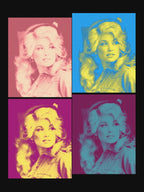Dolly Parton Four Colors Retro 80S Shirt
