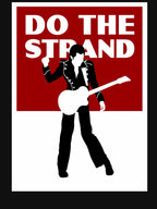 Musician Silhouette Playing Guitar Red Square Shirt