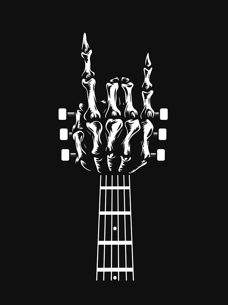 Guitar & Sign Of Horns Rock Hardrock & Heavy Metal Shirt