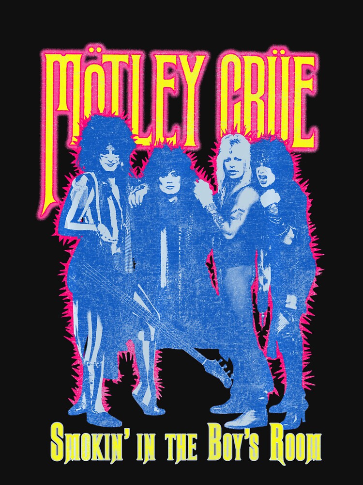 Mötley Crüe Smoking Vintage Band Design Shirt