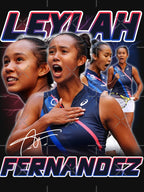 Leylah Fernandez Tennis Signature Vintage Retro 80s 90s Bootleg Rap Shirt