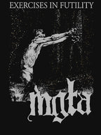 Reaching Statue Figure Distressed Texture Monochromatic Shirt