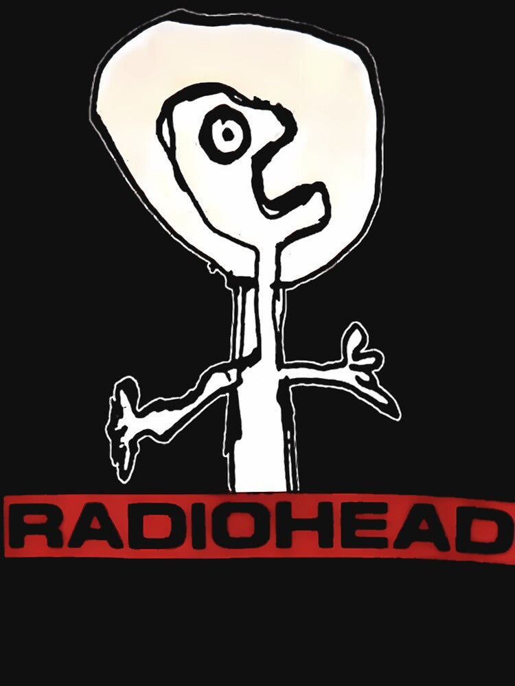 Radiohead Red Label Alien Figure Music Merchandise Shirt