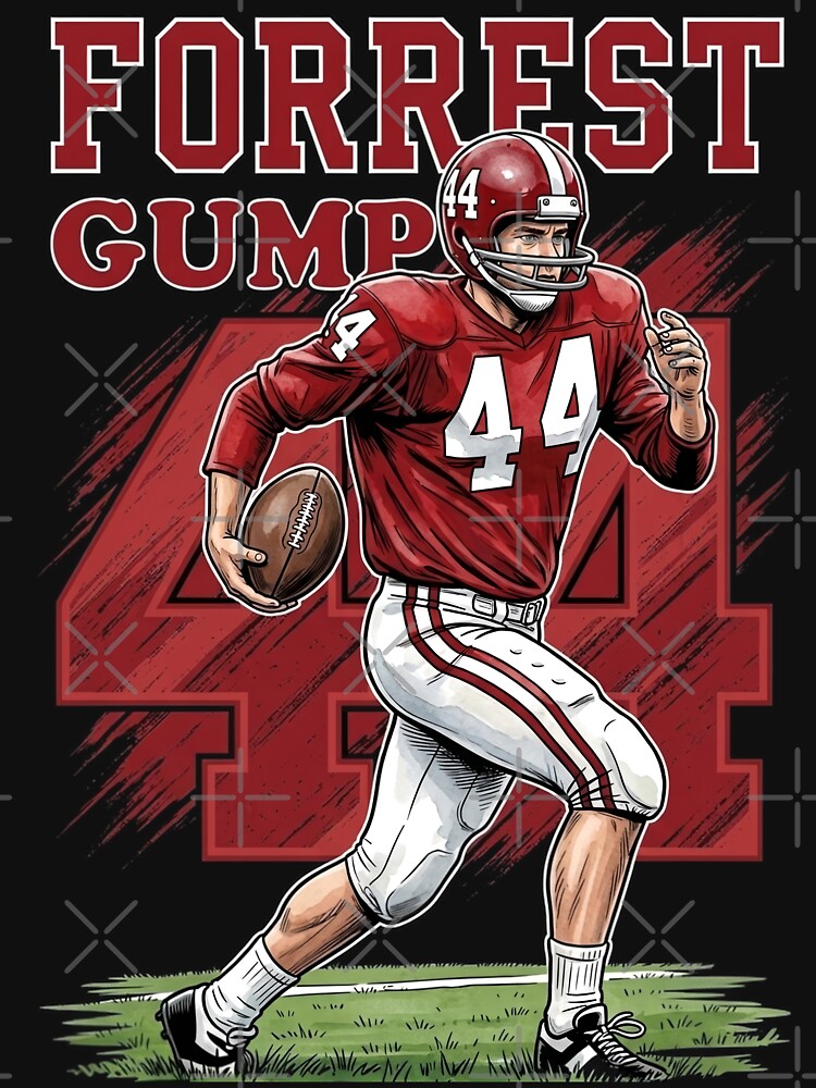 Forrest Gump Retro 90s Vintage Bootleg Style Football All American Shirt
