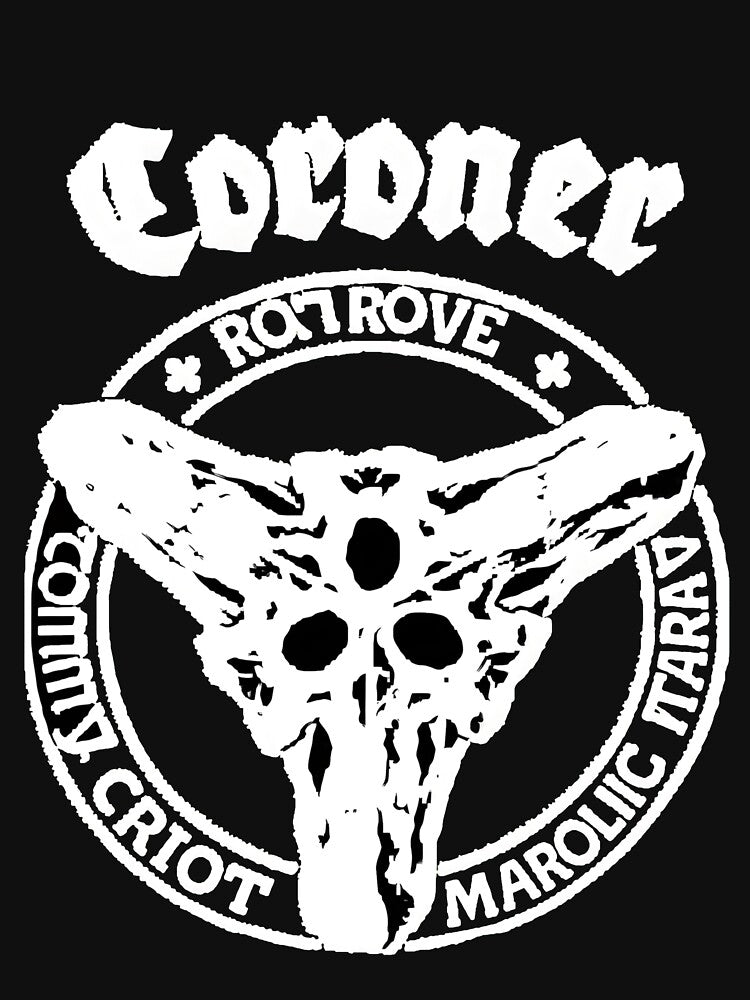 Coroner Swiss Thrash Metal Band Skull Shirt