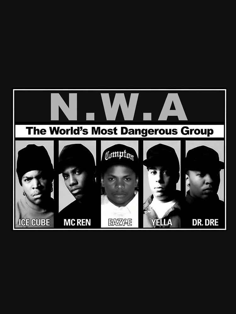 N W A The World's Most Dangerouss Group Lineup Shirt