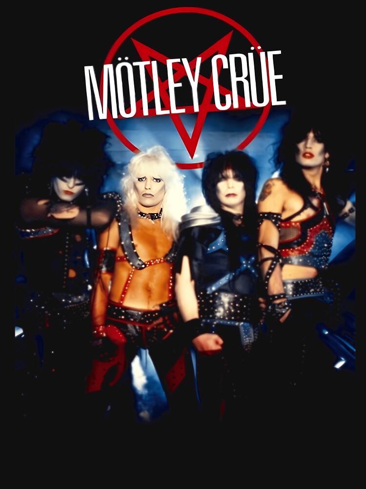 Portrait Of Four Glam Metal Musician Figures Wearing Leather Shirt