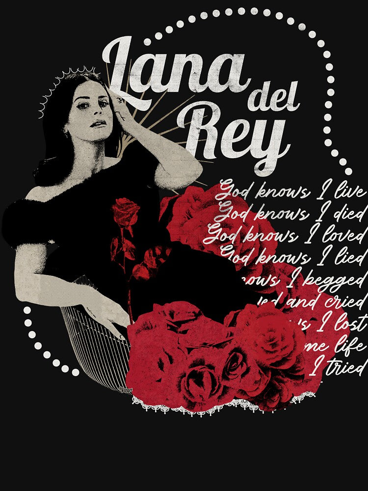 Lana Del Rey Vintage Print God Knows I Tried Shirt