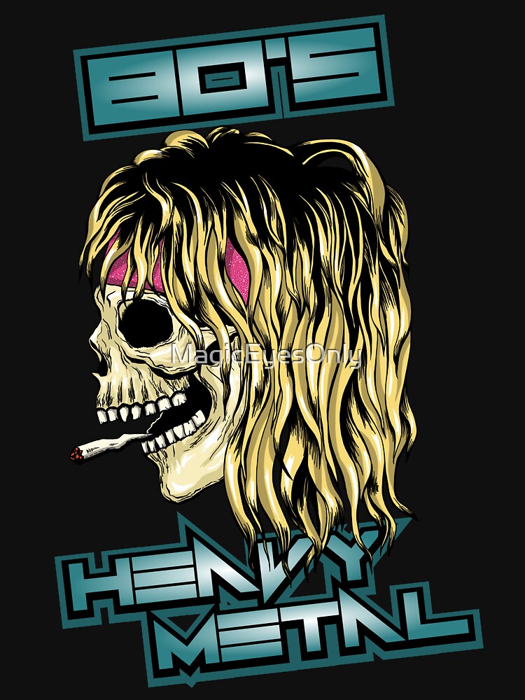 80's Heavy Metal Skull Shirt