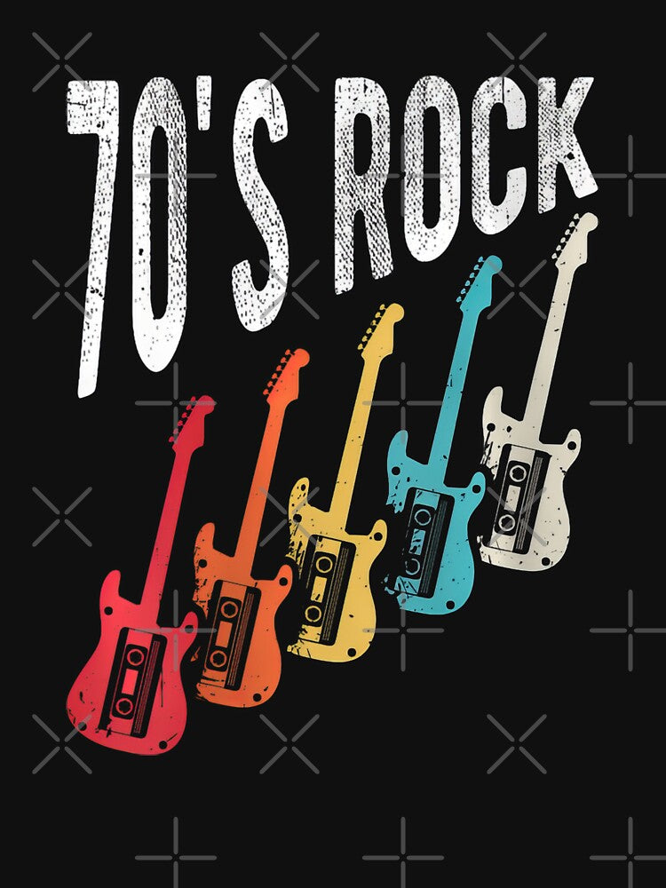 Retro Rock Revival The Cassette Guitar Emblem 4100 Shirt