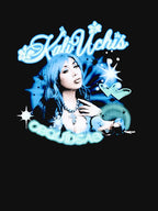 Blue Y2k Style Neo Soul Singer Shirt