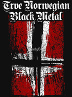 Trve True Norwegian Black Metal - Norwegian Satanic Flag Shirt