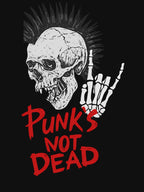 Punks Not Dead Skull Punk Rocker Shirt