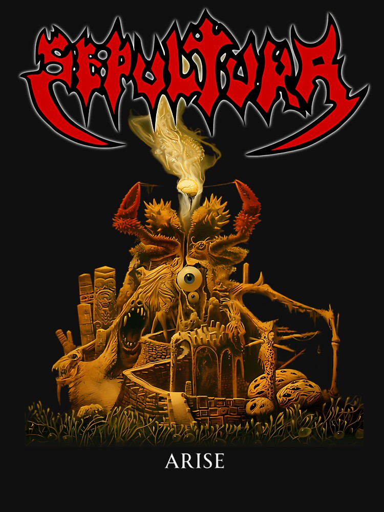 Sepultura Arise Death Thrash Metal Fantasy Citadel Shirt