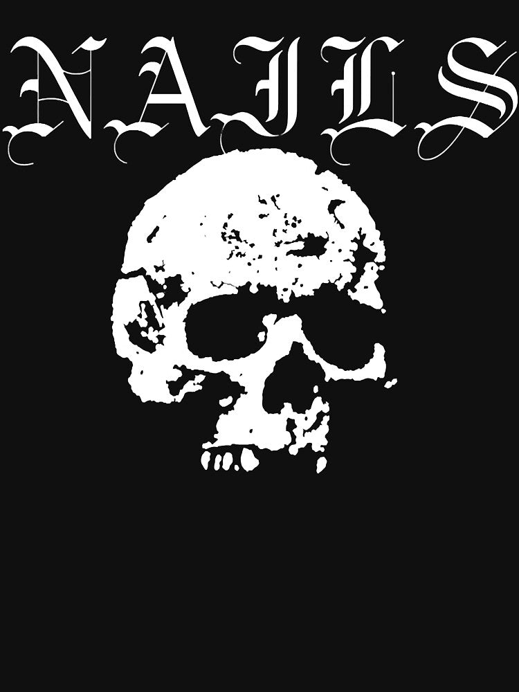 Nails Hardcore Punk Band White Shirt