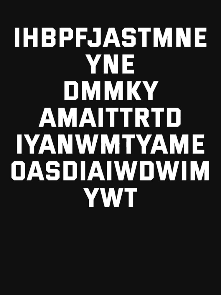 I Have Brought Peace Freedom Justice And Security White Text Shirt