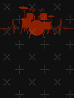Drums Heartbeat - Funny Drummer Shirt